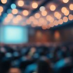 Blurred Audience In A Conference Hall Media Flow Studio SG Professional Sound Systems for Events