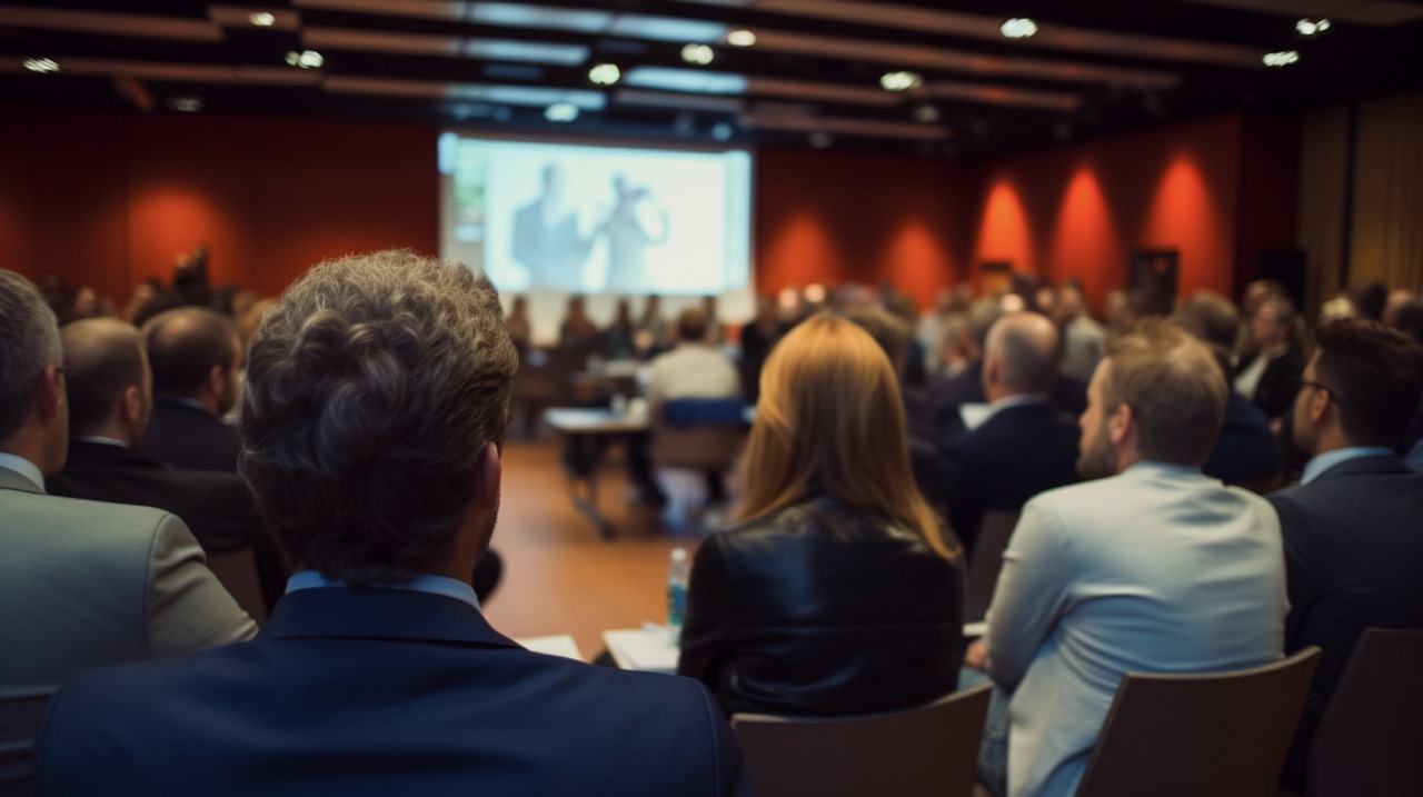 Projection system supporting a large conference audience